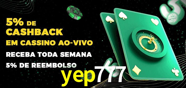 Promoções do cassino ao Vivo yep777